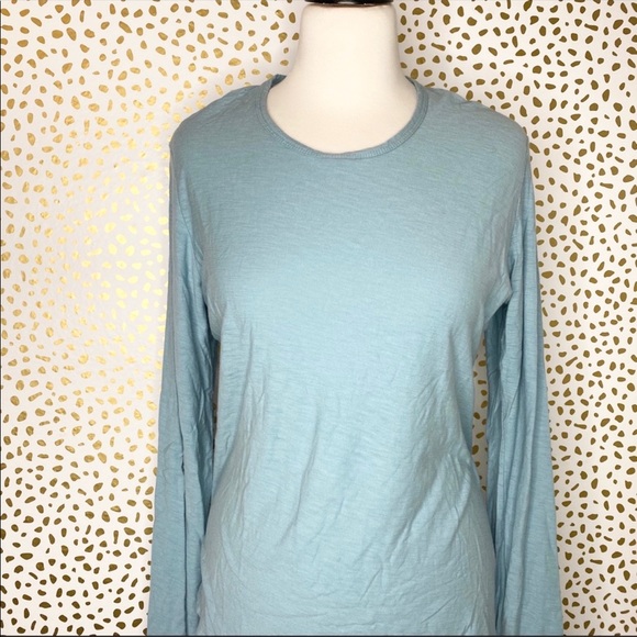 James Perse Tops - James Perse light blue long sleeve T-shirt